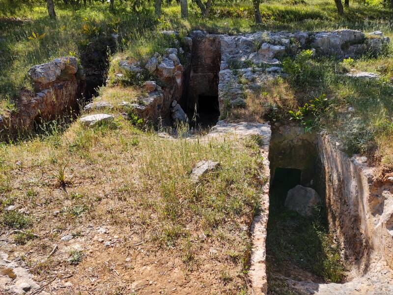 Minoan rock-cut tombs at Armeni.