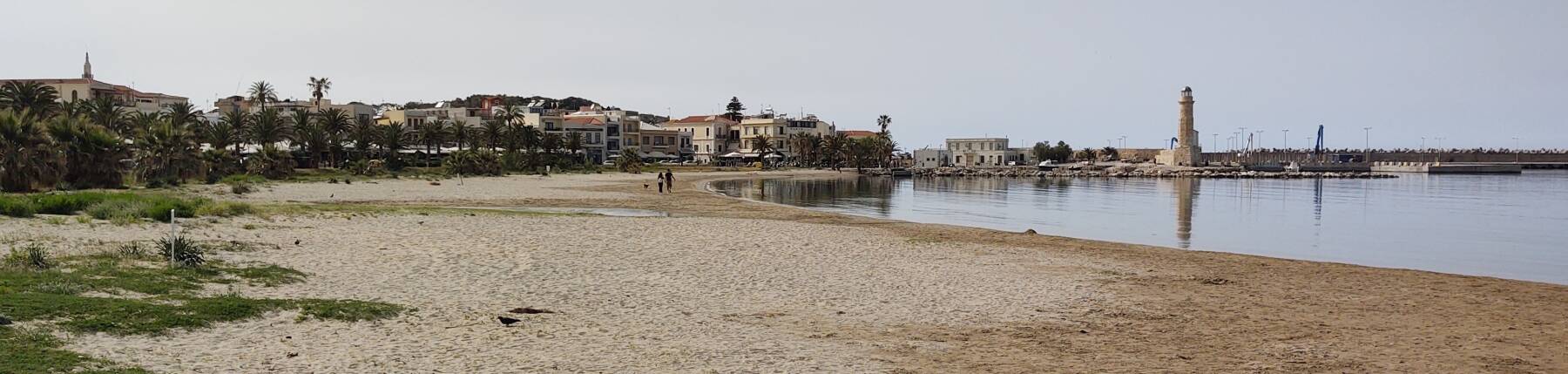 The waterfront in Rethymno in western Crete.