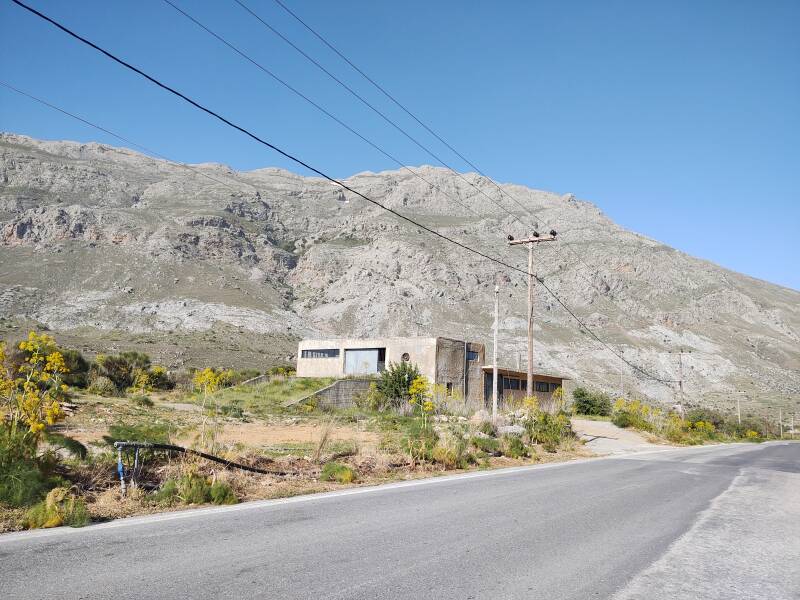 Mount Kedros on the road south from the Minoan tombs at Armeni to Kalamaki on the south coast of Crete.