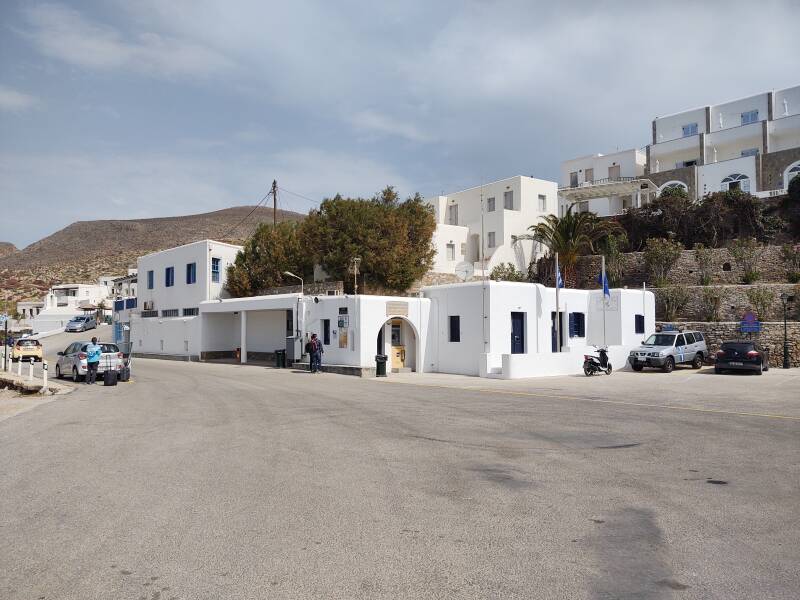 Arriving on the ferry to Folegandros.