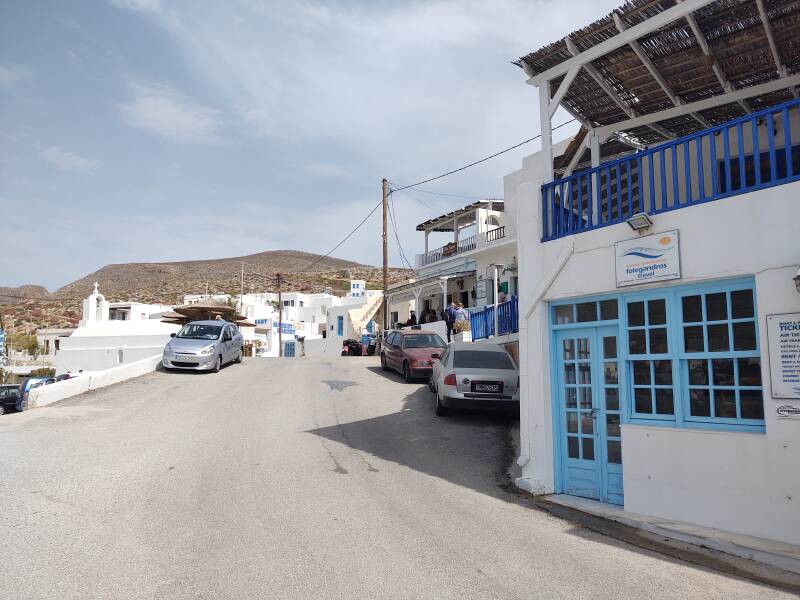 Arriving on the ferry to Folegandros.