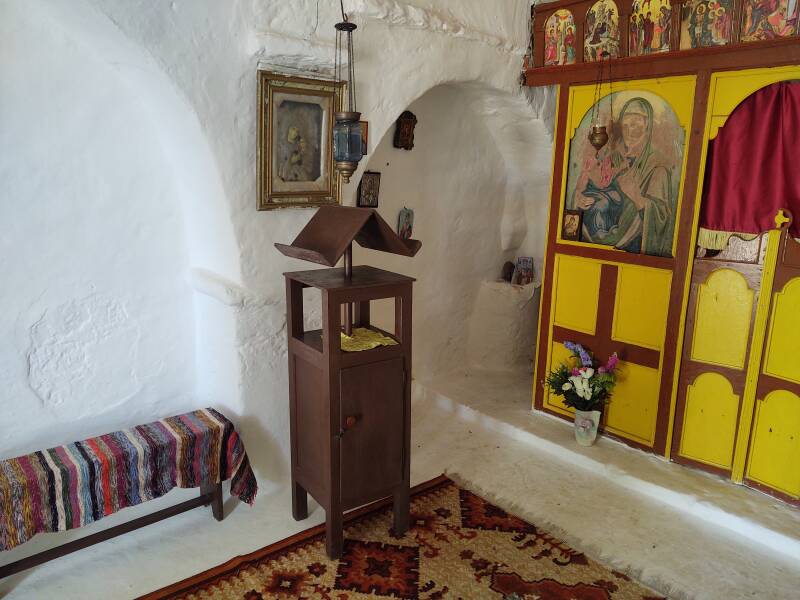 Chapel of Saint John along the path to Panagia above Hora on Folegandros.
