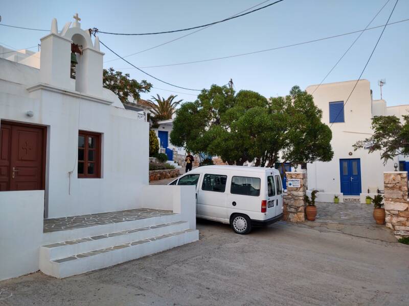 Chapel next to Evgenia domatia and guesthouse in Hora on Folegandros.