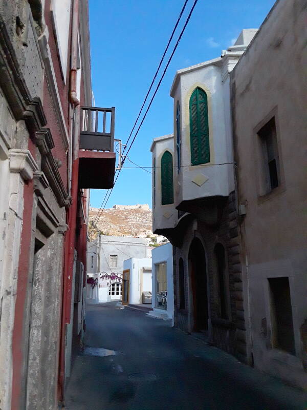 Lane near the waterfront in Agia Marina.