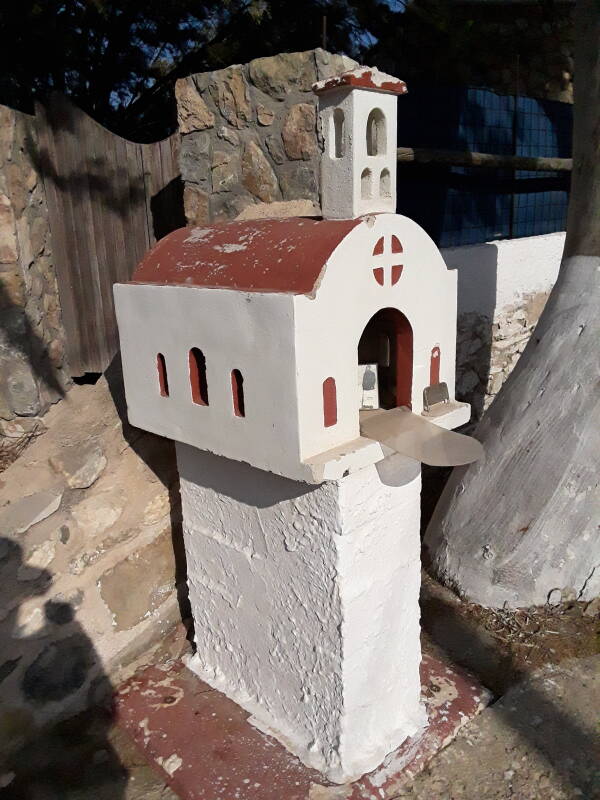 Roadside shrine in Alinda on Leros.