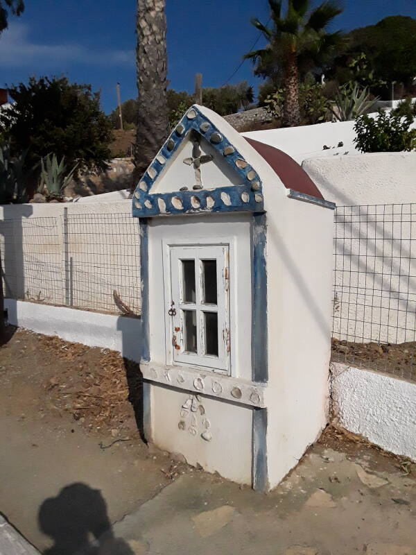 Roadside shrine in Alinda on Leros.