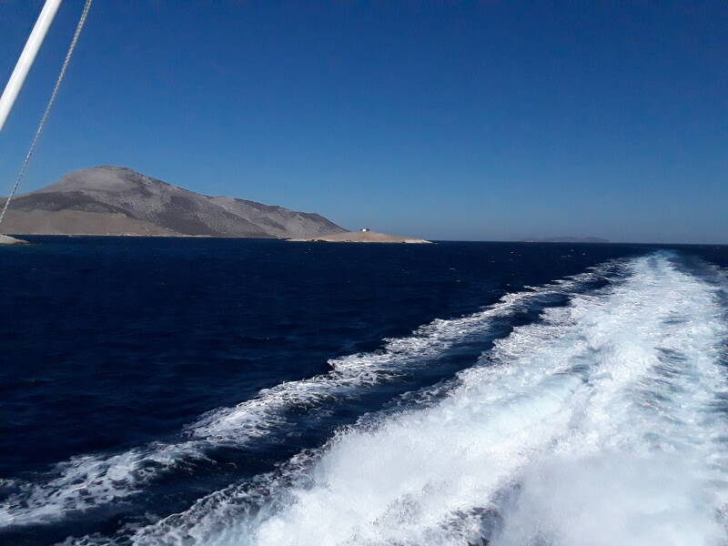 On board Dodekanisos Seaways ferry from Leros to Kalymnos.