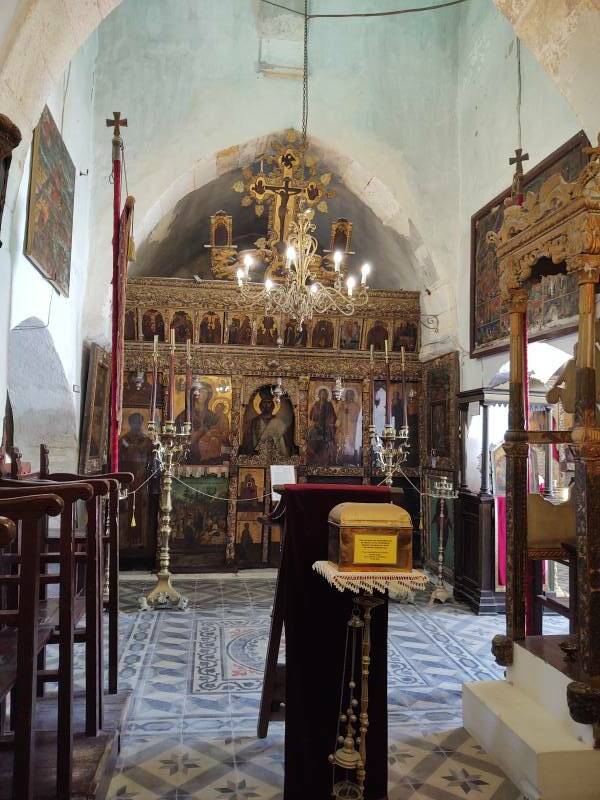 Ecclesiastical Museum and Church of the Holy Trinity in Adamantas on Milos.