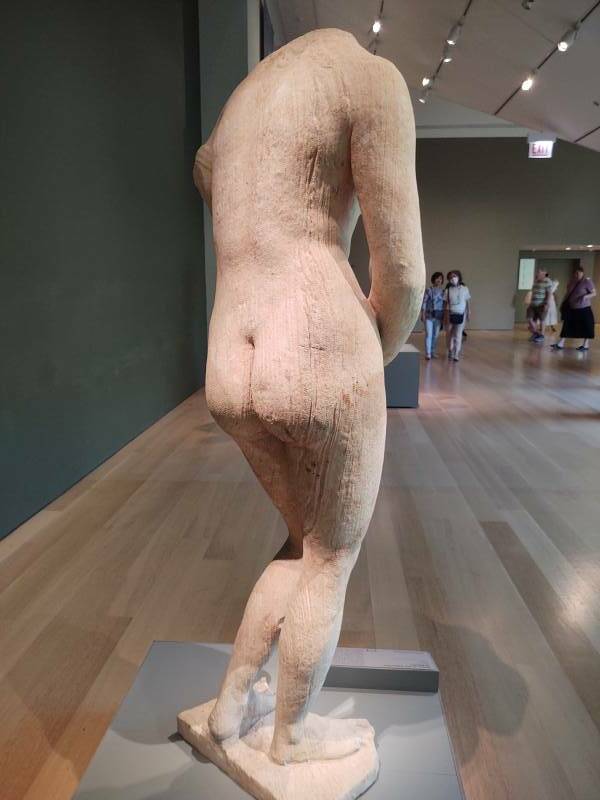 Statue of the Aphrodite of Knidos, 2nd century CE Roman marble copy, object 1981.11 at the Art Institute of Chicago.