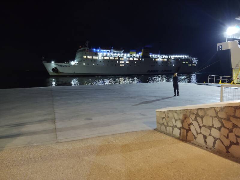 Anek Lines ferry F/B Prevelis from Milos to Heraklion.