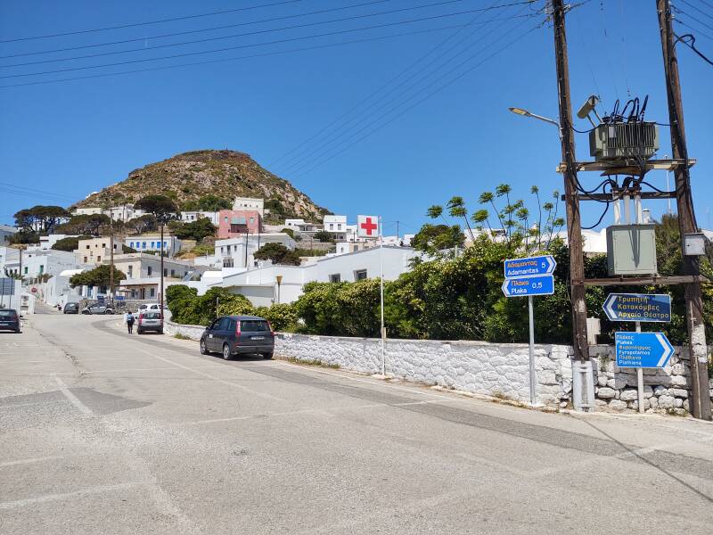 Arriving at Plaka on Milos.