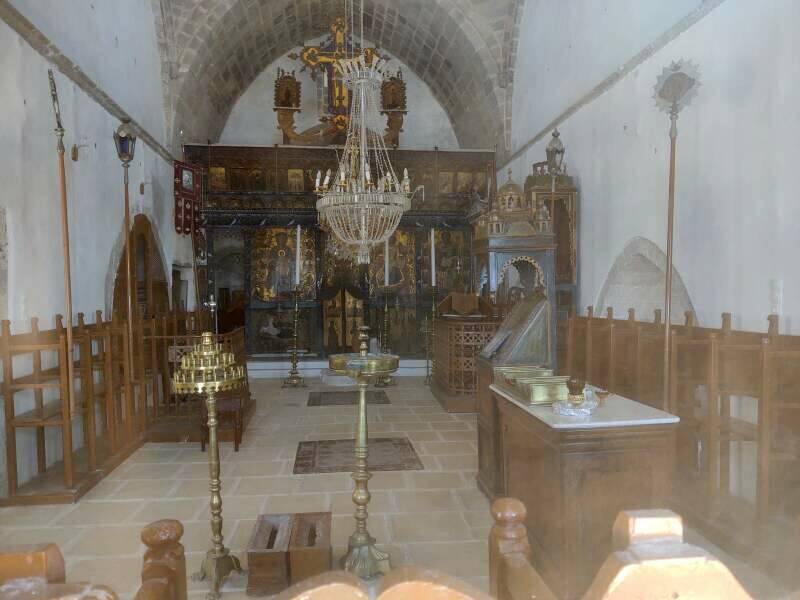 Interior of Panagia Thalassitra in Plaka on Milos.