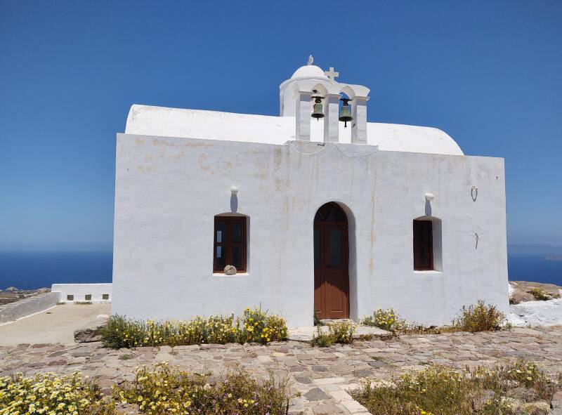 Church of the Assumption of the Virgin in the Kastro above Plaka on Milos.