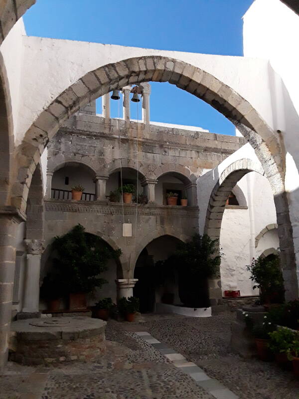 Courtyard at the monastery.