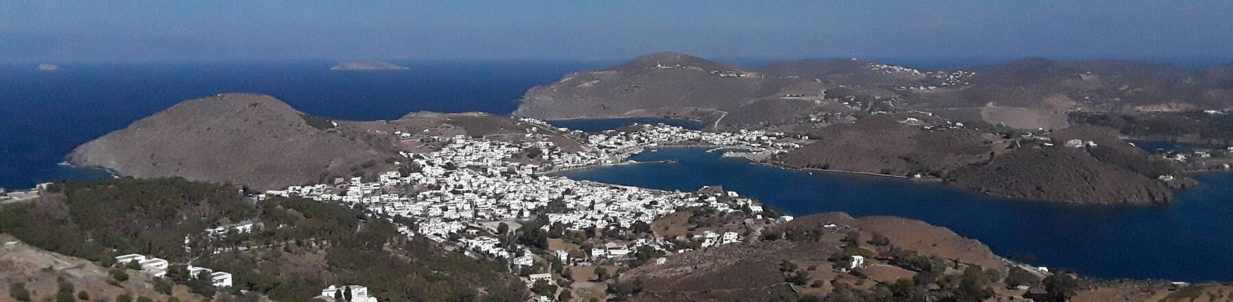 View over Patmos from the Monastery of Saint John the Theologian.