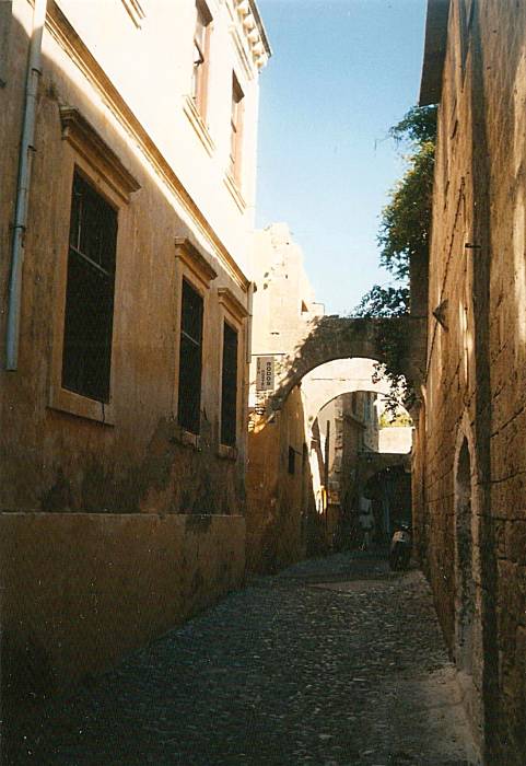 Back streets in Rhodes.
