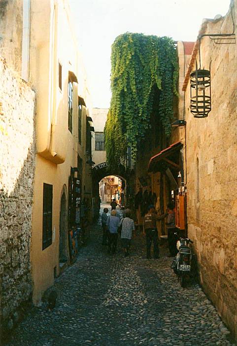 Back streets in Rhodes.