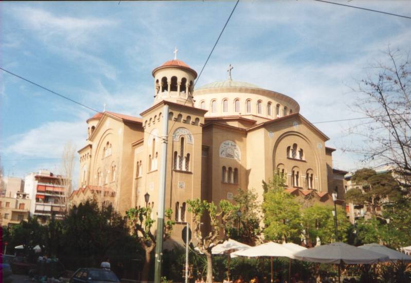 The Church of Saint Panteleimon of Acharnai is the largest church in Athens and one of the largest in all of Greece.