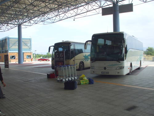 Greek bus station in Trikala.