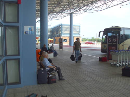 Greek bus station in Trikala.