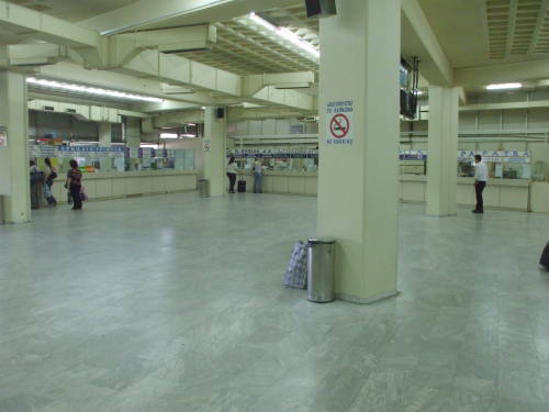 Greek bus Terminal A in Athens.