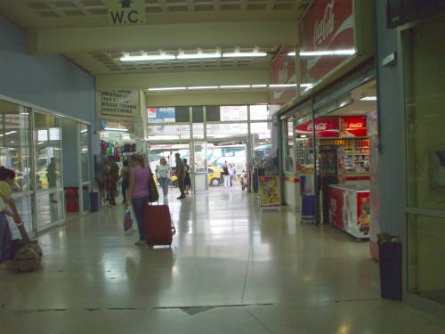 Greek bus Terminal A in Athens.