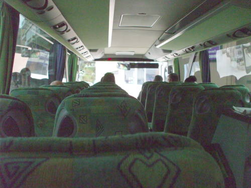On board a Greek bus between Argos and Nafplio.