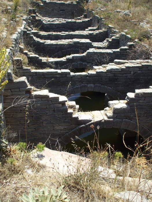 Delos had sophisticated infrastructure, including water storage cisterns.