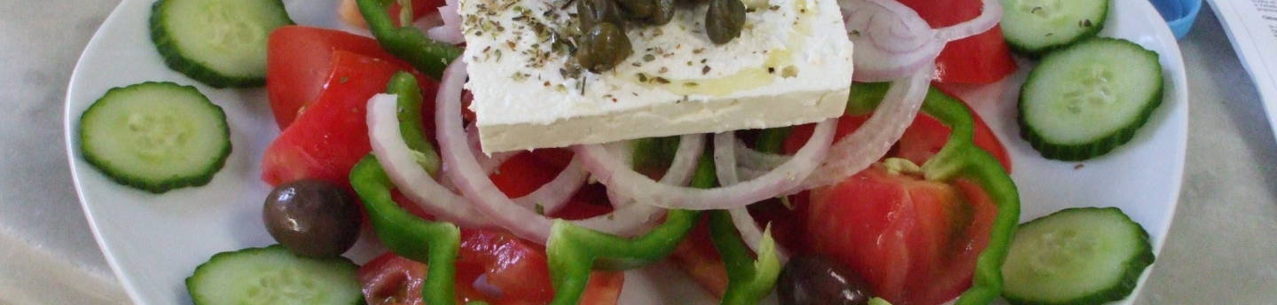 Salad on the Greek island of Paros.