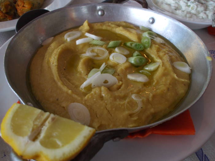 Hummus or lentil paste on the Greek island of Ios.