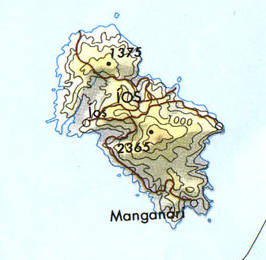 Map of the island of Ios.
