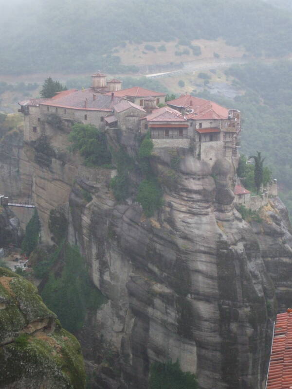 Greek Orthodox monastery Moni Varlaam in Meteora.