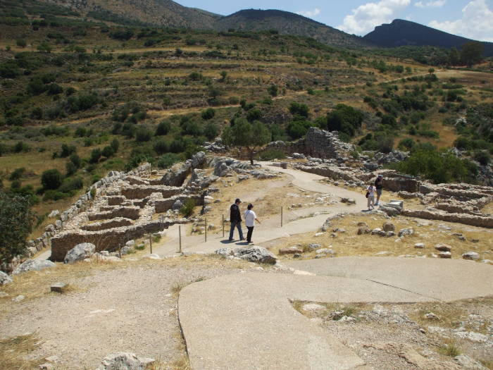 Artisan's Quarter in the east wing of the Palace of Mycenae.