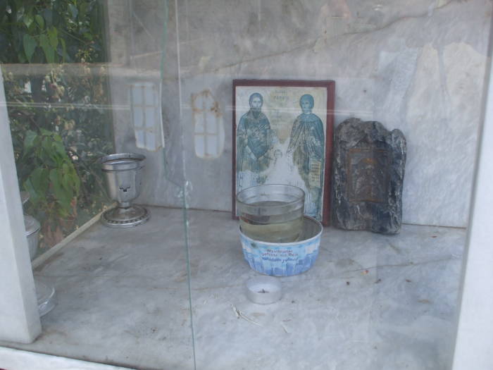 Greek Orthodox shrine outside Nafplio.