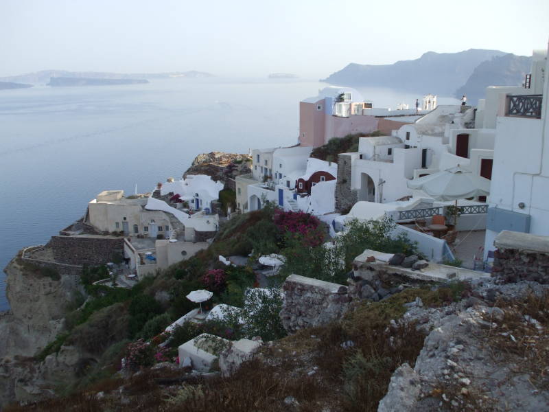 Oia, a small town on the Greek island of Santorini.