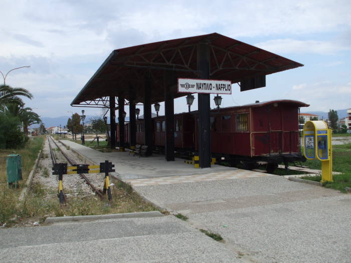 Greek railway station at Nafplio.