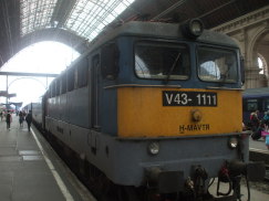 Hungarian locomotive in Budapest, Hungary.