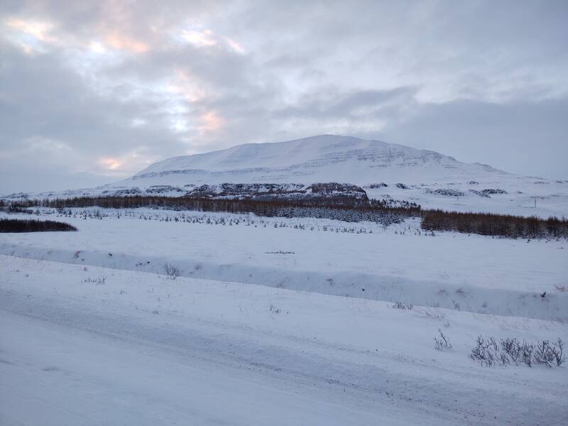 Highway from from Akureyri to Dalvík.