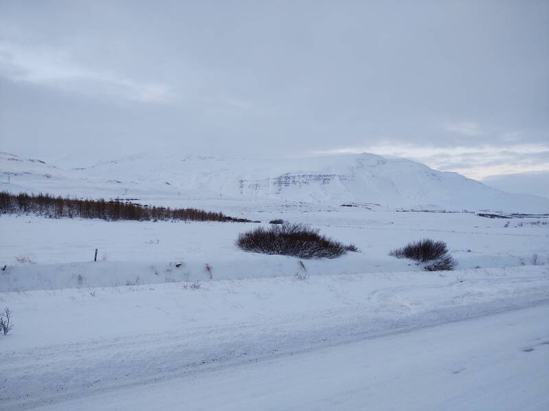 Highway from from Akureyri to Dalvík.