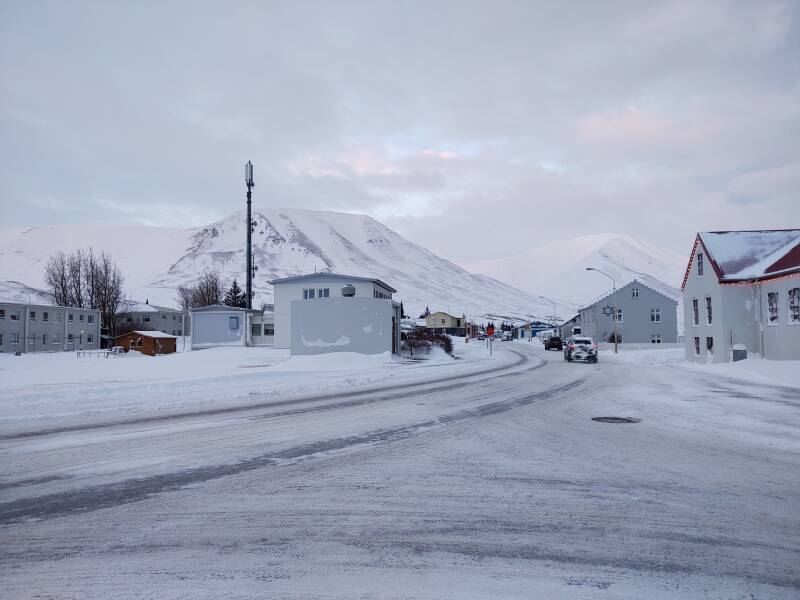 Main road through Dalvík.