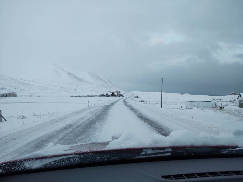 Road from Dalvík to Ólafsfjörður.