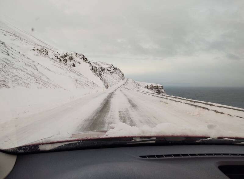 Road from Dalvík to Ólafsfjörður.