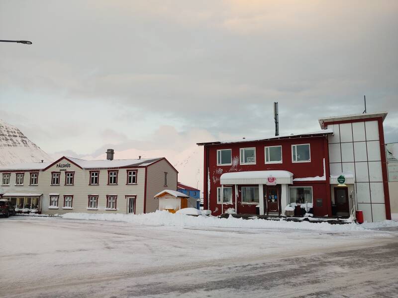 The town of Ólafsfjörður.