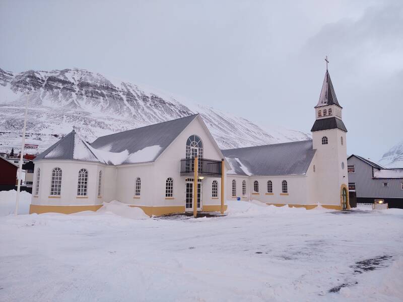 Lutheran church in Ólafsfjörður.