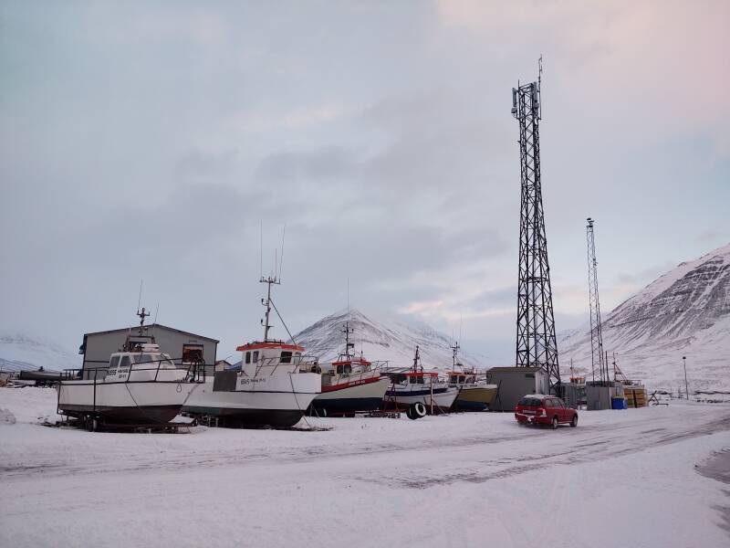 Port of Ólafsfjörður.