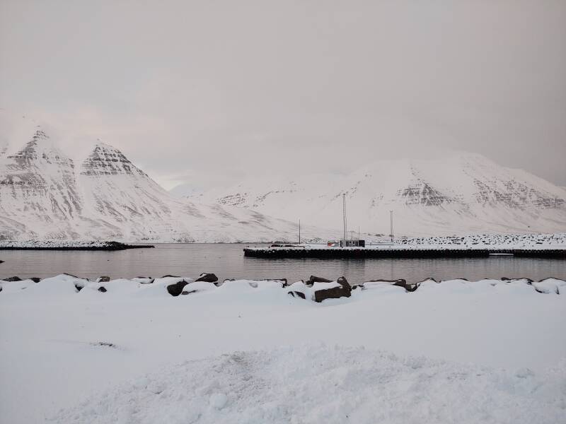 Port of Ólafsfjörður.