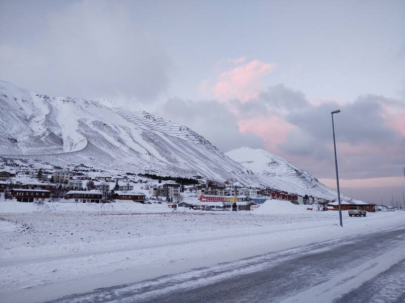 Siglufjörður town.
