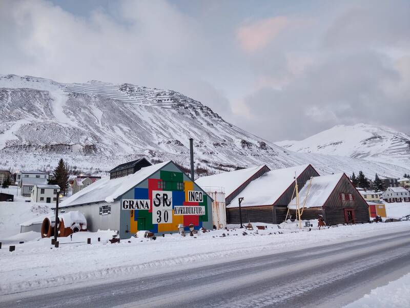 Former herring factories in Siglufjörður.
