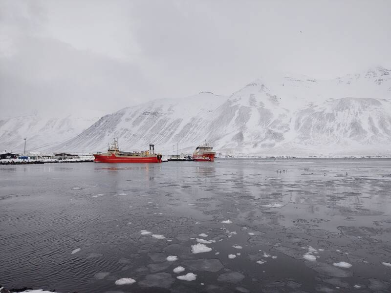 Port in Siglufjörður.