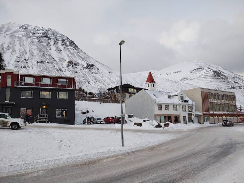 Businesses in Siglufjörður.